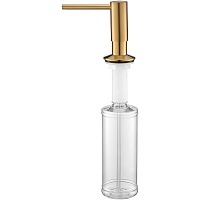Дозатор для жидкого мыла DECUS, D004-BG, брашированное золото, Paulmark