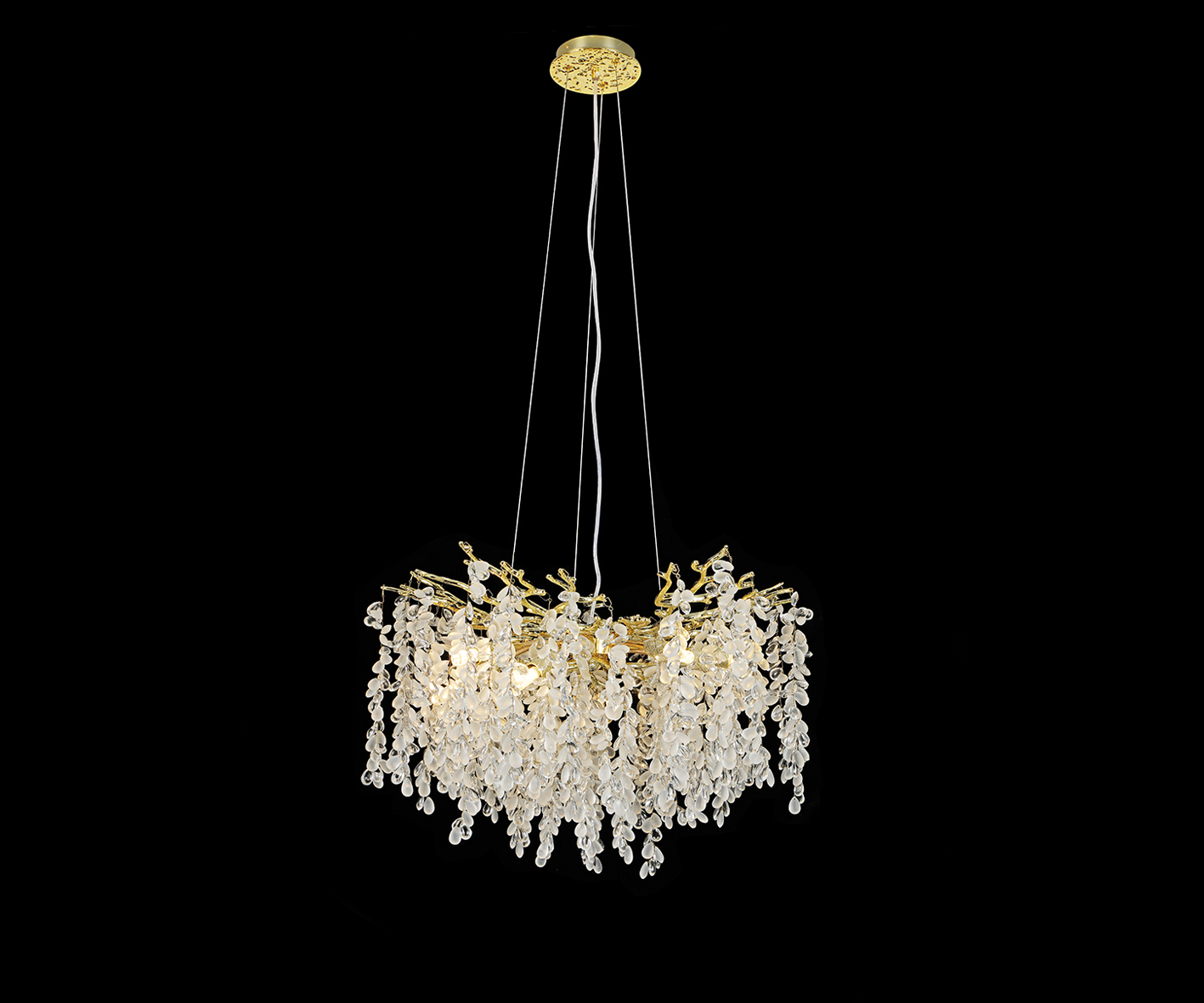 Люстра Шарми золото d46 h200 G9 6*7W Kink Light 07879-46D,33