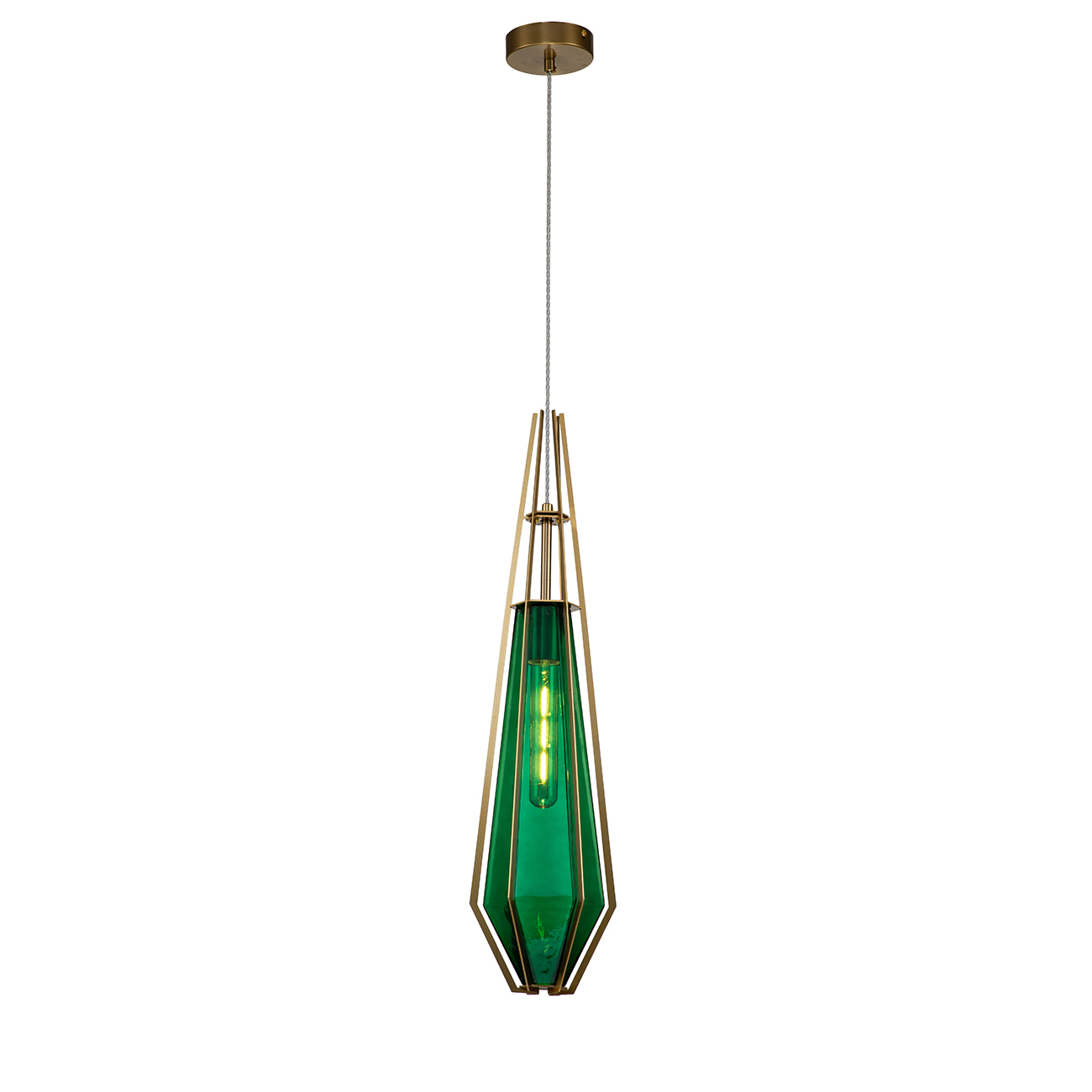 Светильник подвесной INDIGO Modern 11012/A/1P Green V000317