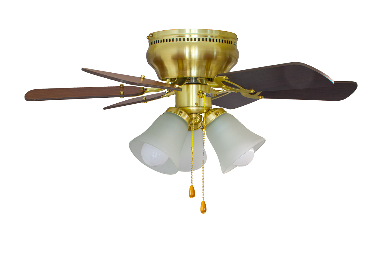 Люстра-вентилятор Dreamfan Fast Satin Brass 76 54075DFN