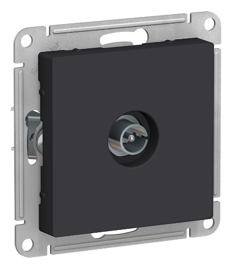 Розетка TV Schneider Electric ATLASDESIGN карбон ATN001093