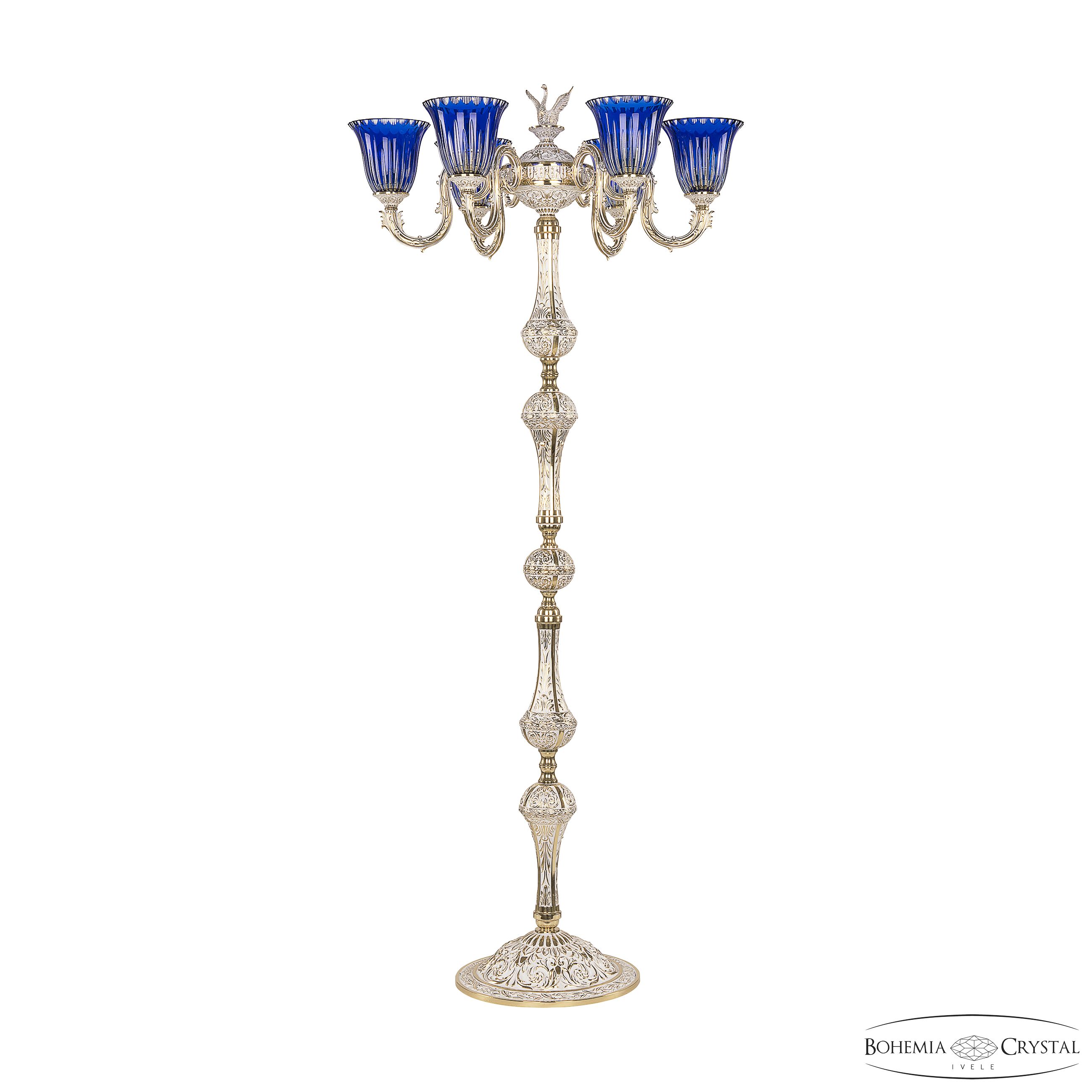 Торшер Bohemia Ivele Crystal 71003T/6/175 GW P2 U Clear-Blue/H-1K FS1M