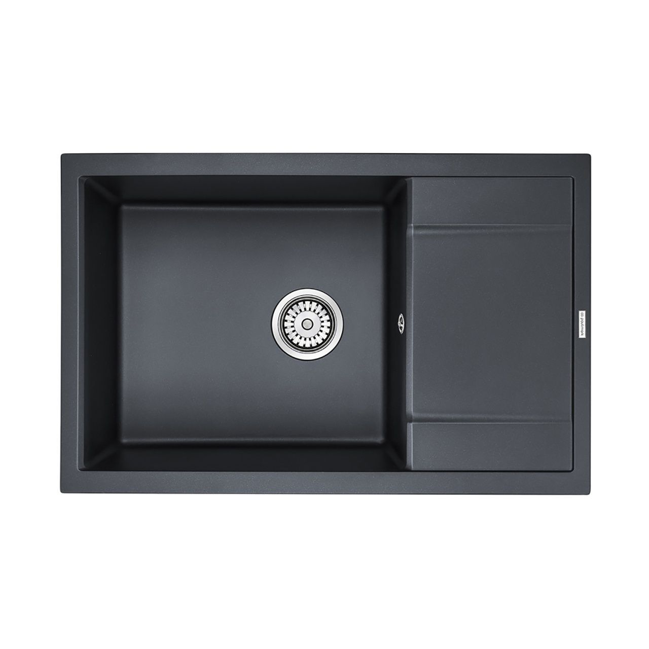 Мойка гранитная VERLASS PM317850-BLM, черный металлик, 780х500, Paulmark