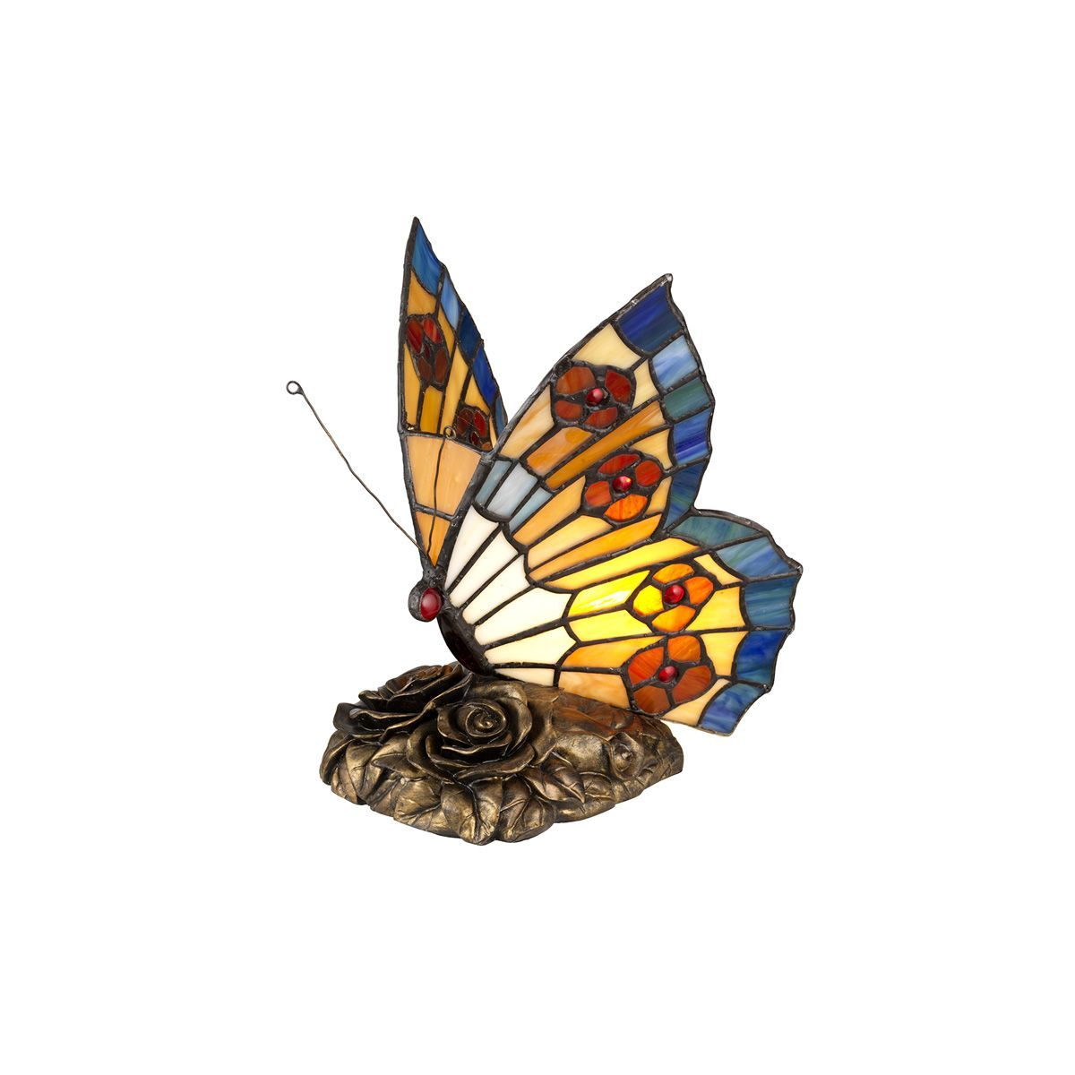 Настольная лампа Quoizel Tiffany Animal Lamps QZ-OBUTTERFLY-TL