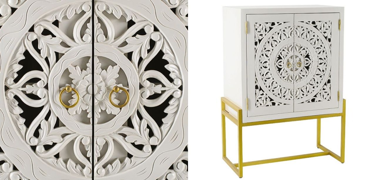 Буфет с резными дверцами Ceara Lace Cabinet 14.190