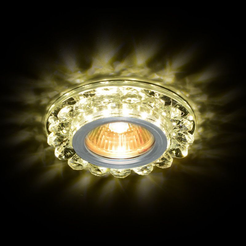 Светильник MR16+LED встраиваемый AL/CLEAR 35Вт+LED 3Вт IMEX IL.0026.0303