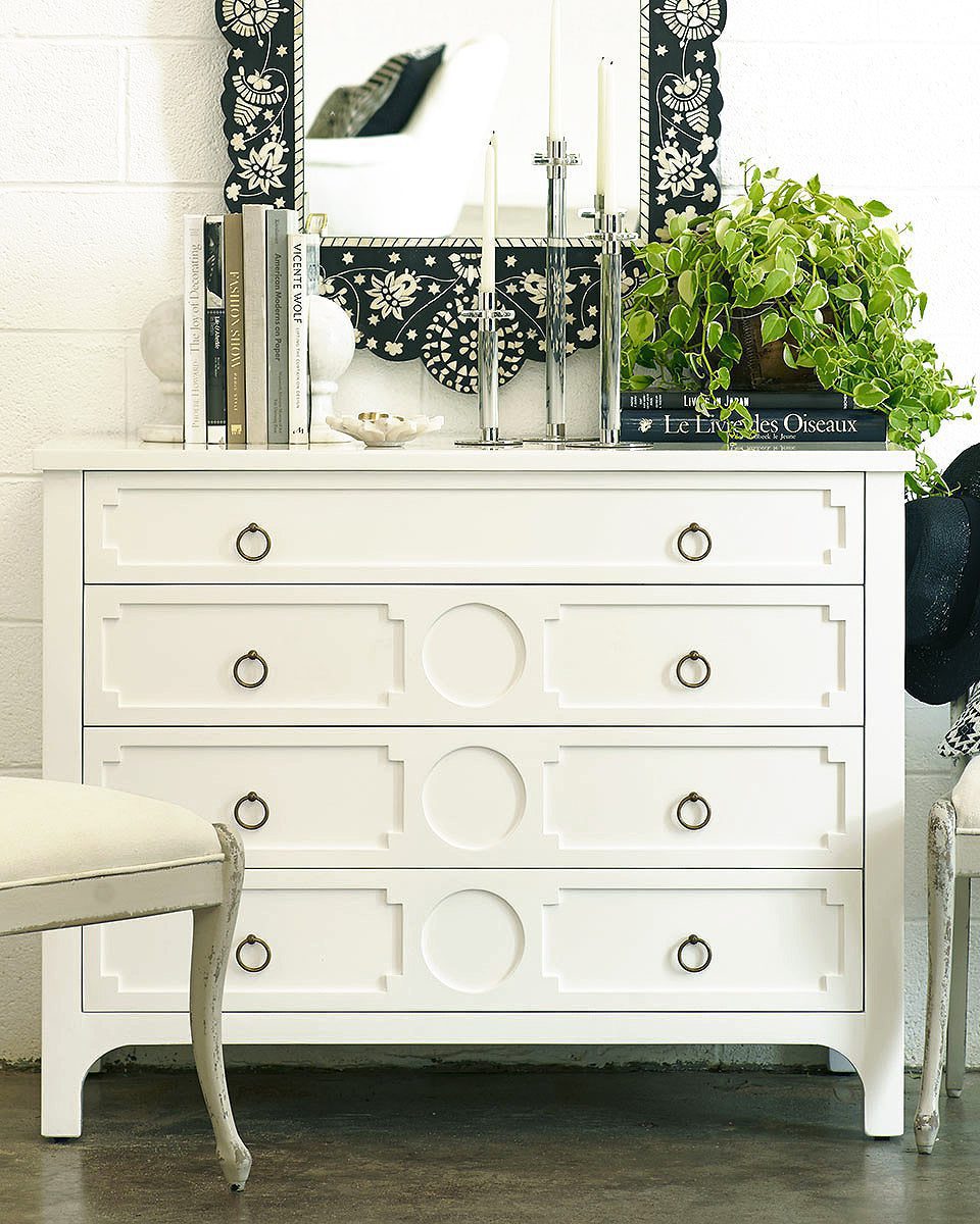 Белая тумба "Густав" LouvreHome LHF234W-URSK