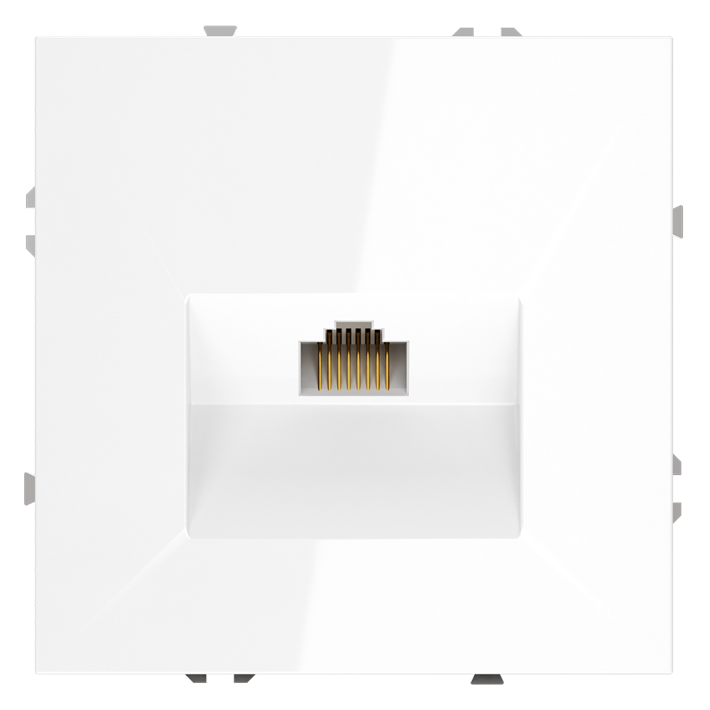 Розетка компьютерная встраиваемая VOLTUM S70 RJ45 кат.6 VLS060101