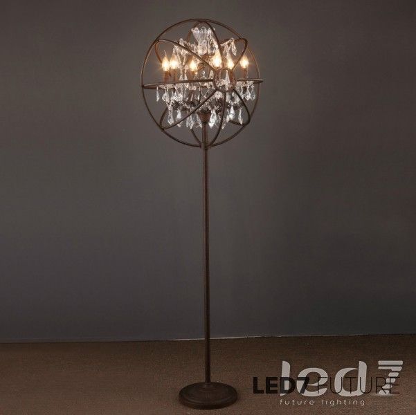 Торшер LED7 Future Lighting Loft Industry Gyro Crystal Floor