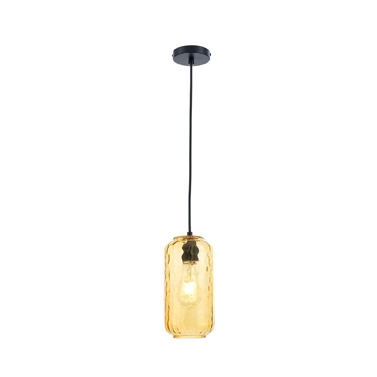 Подвесной светильник Escada 10177/1S E27*60W Black/Yellow