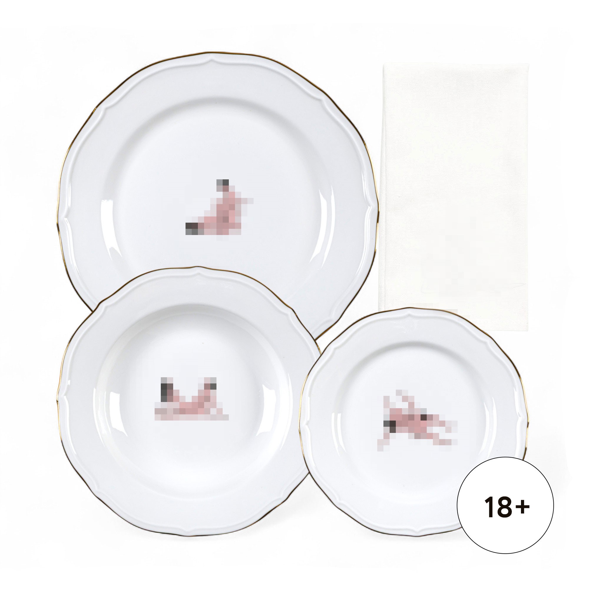Тарелка Seikantai5271 ARCHED Set of 3 Seletti 09843