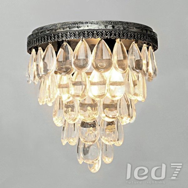СветильникLoft Industry Clarissa Glass Drop Flushmount