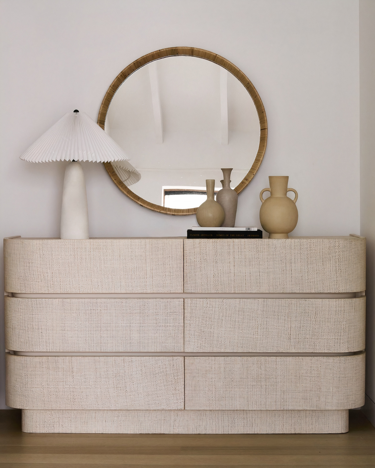 Зеркало в раме из ротанга "Леола" LouvreHome LHDWM211223SH