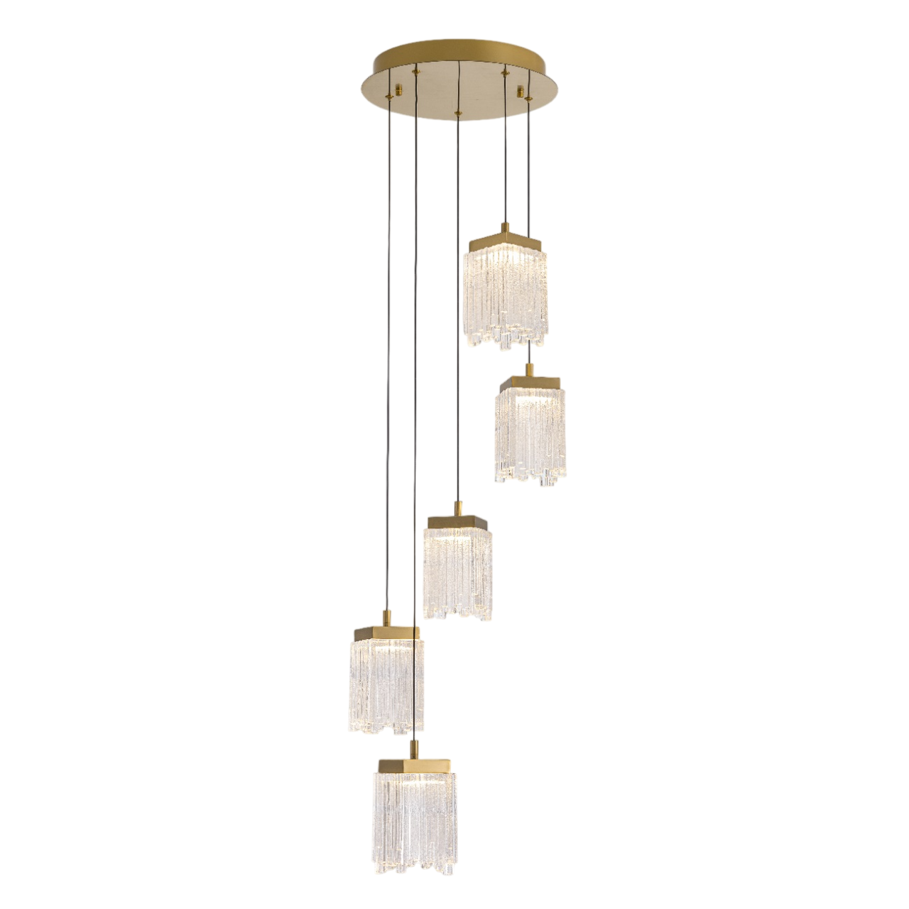 Подвесной светильник MD25020403-5A2 Satin gold, LED/25.4W, 3000K dimmable Delight Collection