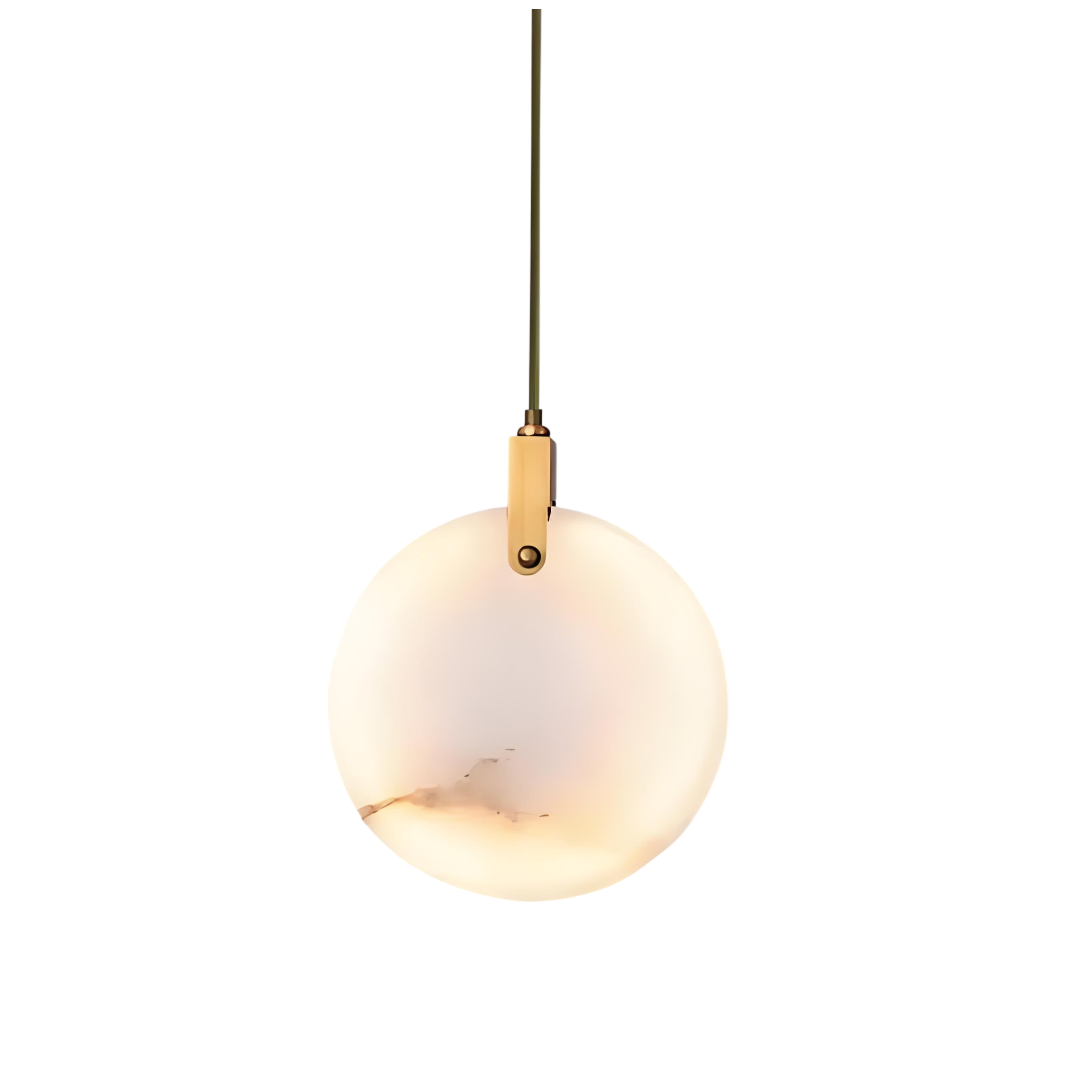 Подвесной светильник 11391P 15cm Brass / White Alabaster Delight Collection