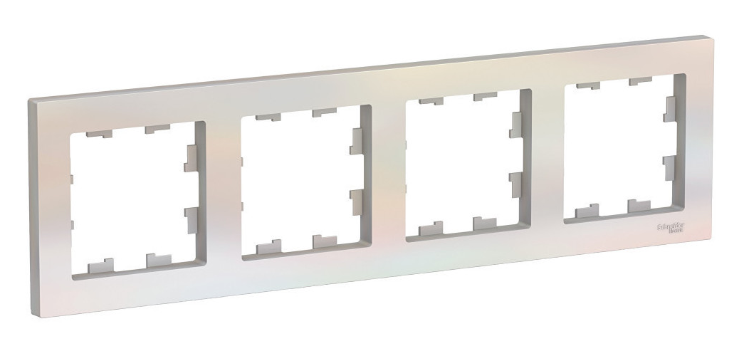 Рамка 4 поста Systeme Electric ATLASDESIGN жемчуг ATN000404