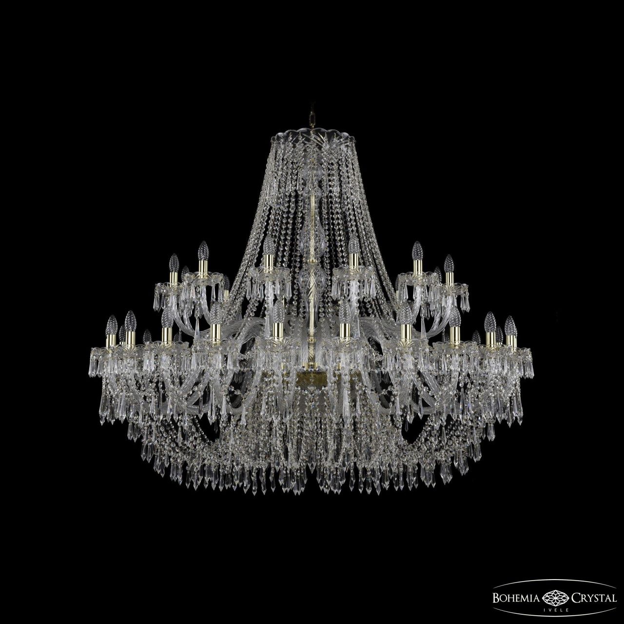 Люстра Bohemia Ivele Crystal 1403/24+12/530 G