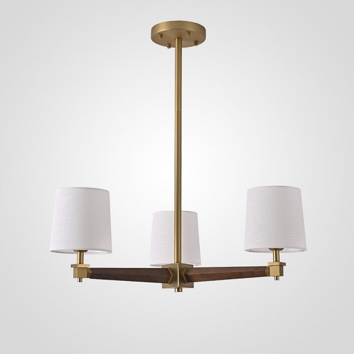 Люстра на штанге Imperiumloft Jorgenson White/Dark wood STAVRA01 203579-26