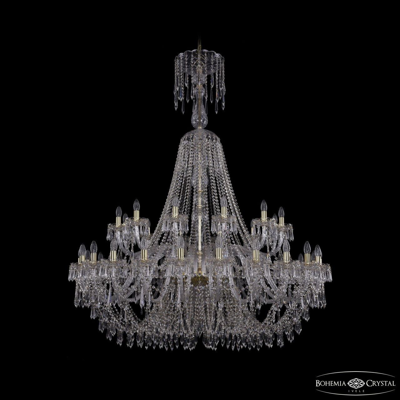 Люстра Bohemia Ivele Crystal 1403/24+12/530/XL-160 G