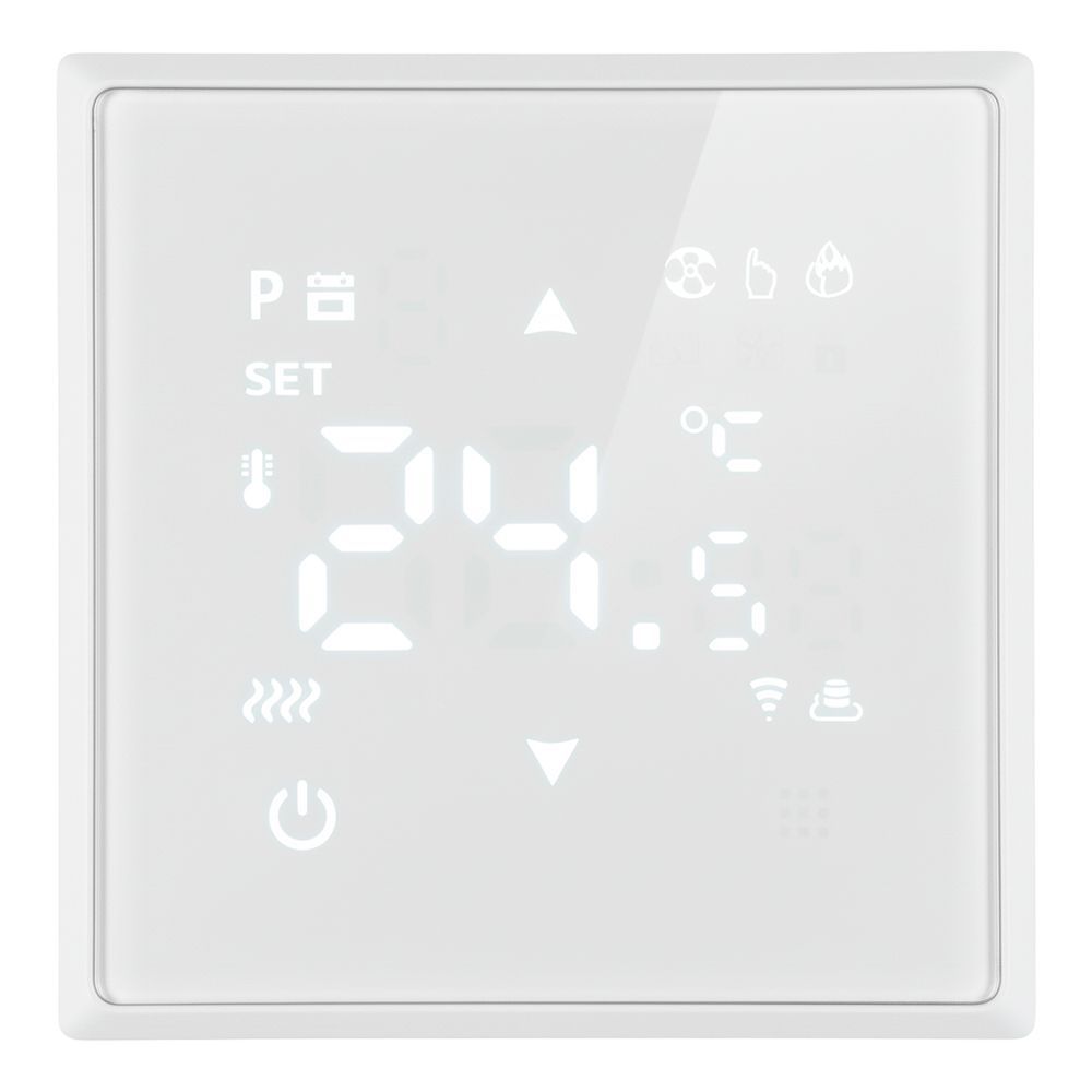 Терморегулятор Wi-Fi (механизм), STEKKER, 250В, 3500Вт, серия Эмили, RSW00-5119-01, белый фарфор, so