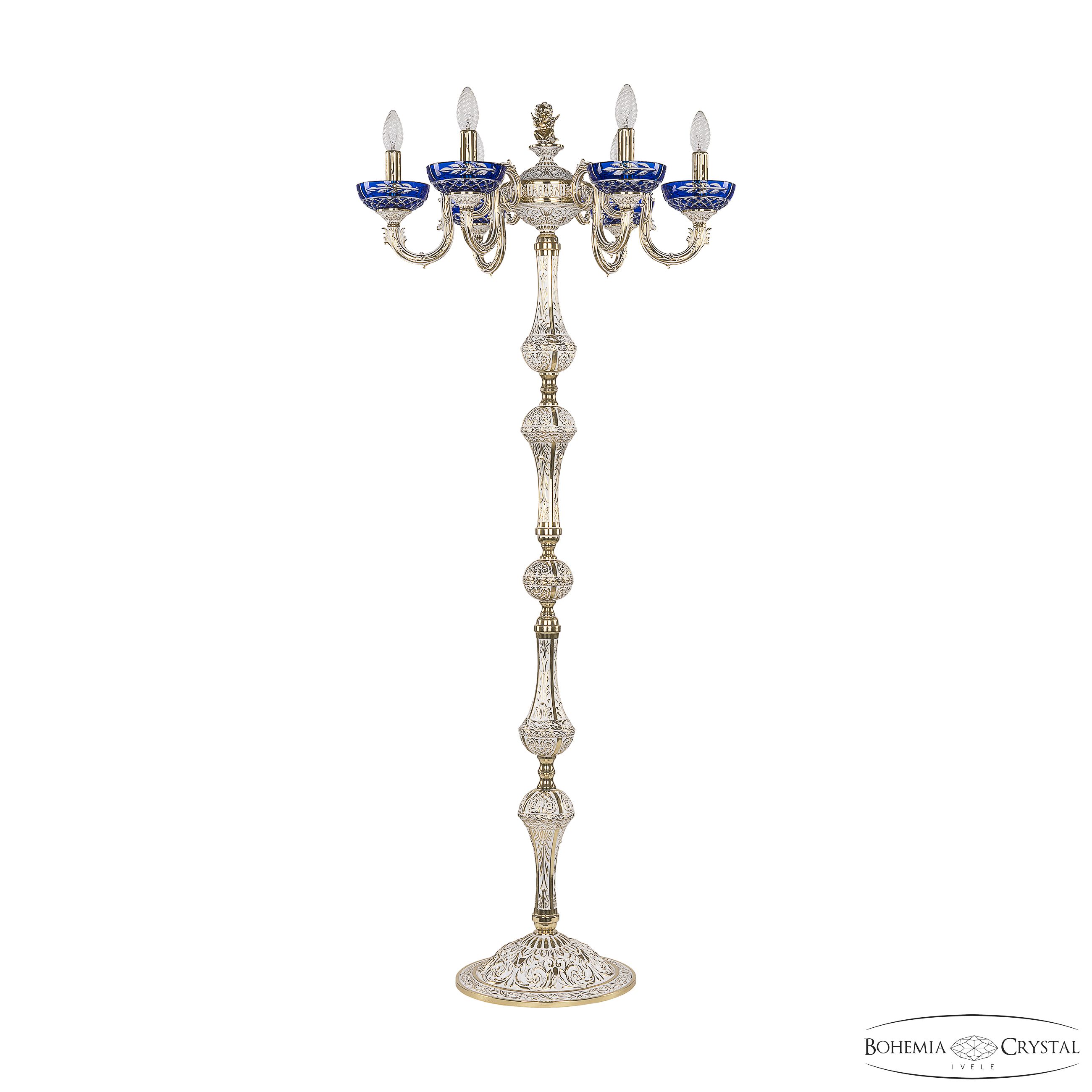 Торшер Bohemia Ivele Crystal 71003T/6/175 GW P Clear-Blue/H-1J FA3M