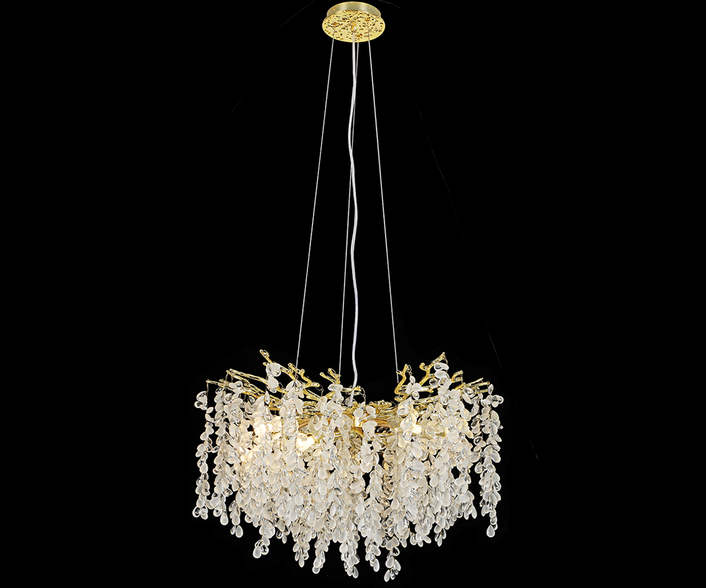 Люстра Шарми золото w100*40 h200 G9 10*7W Kink Light 07879-100D,33