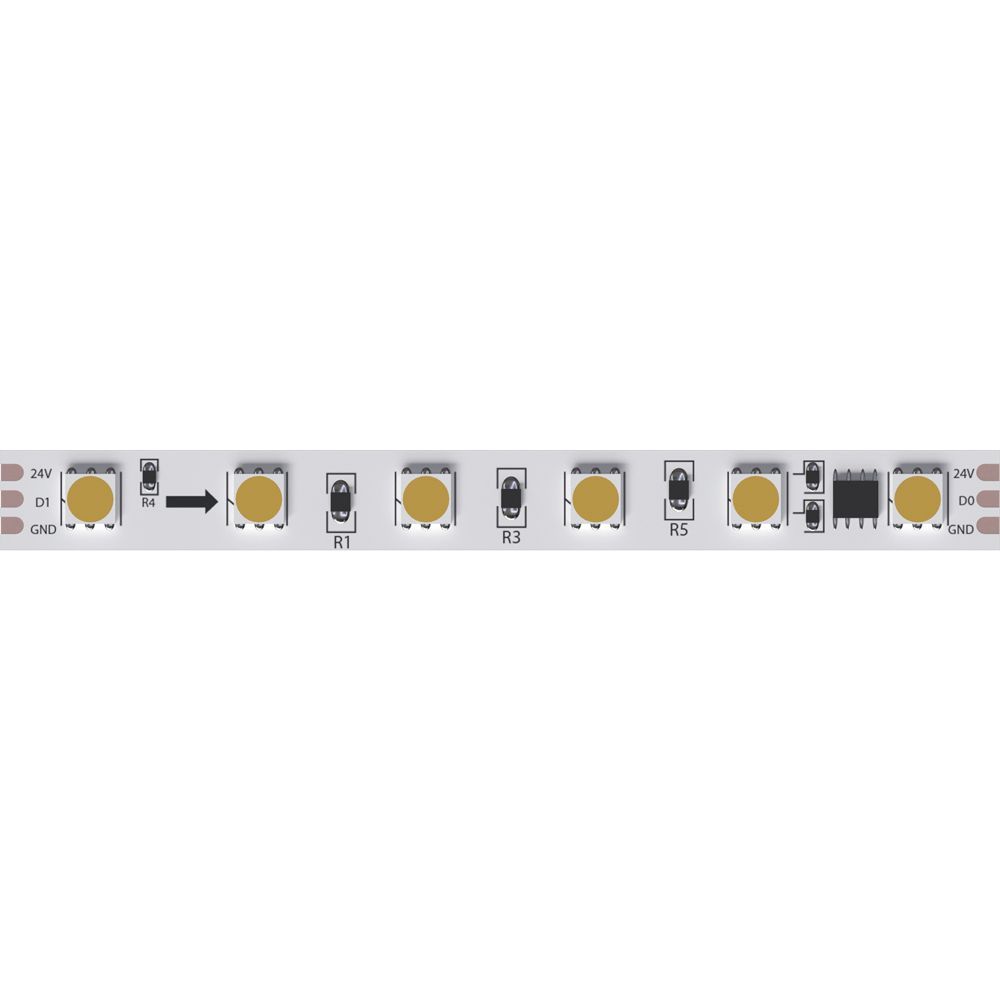 Светодиодная лента 24V 14,4W/m 3100К 5м Arte Lamp SPI A2406010-03-3K