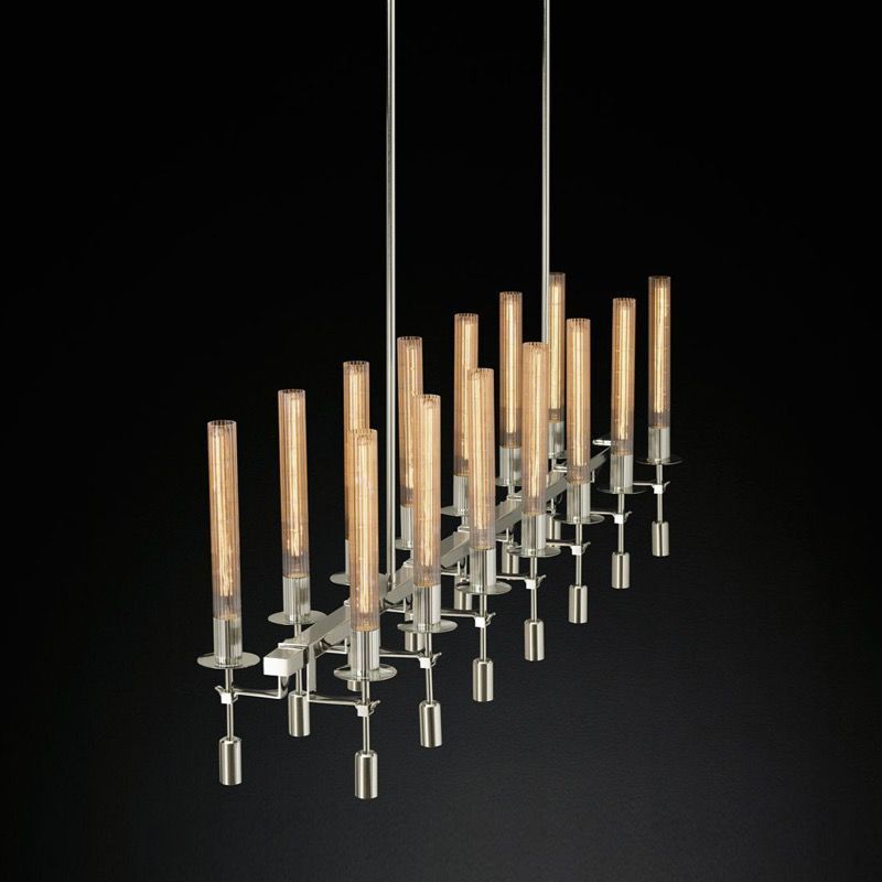 Люстра Restoration Hardware Fontanelle Chandelier nickel Amazon Home AMG006707