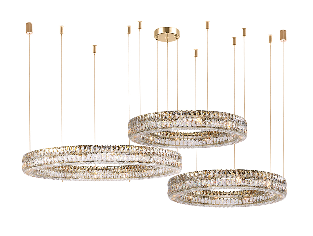 Потолочная чашка Newport ELIZABETH 2 Потолочная чашка 8550 D15 3 горизон.кольца gold