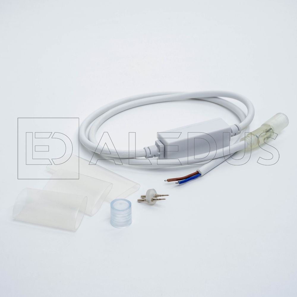 Комплект подключения для дюралайта ALEDUS 1.5А, 1 м, белый, без вилки PD-WPC-1M