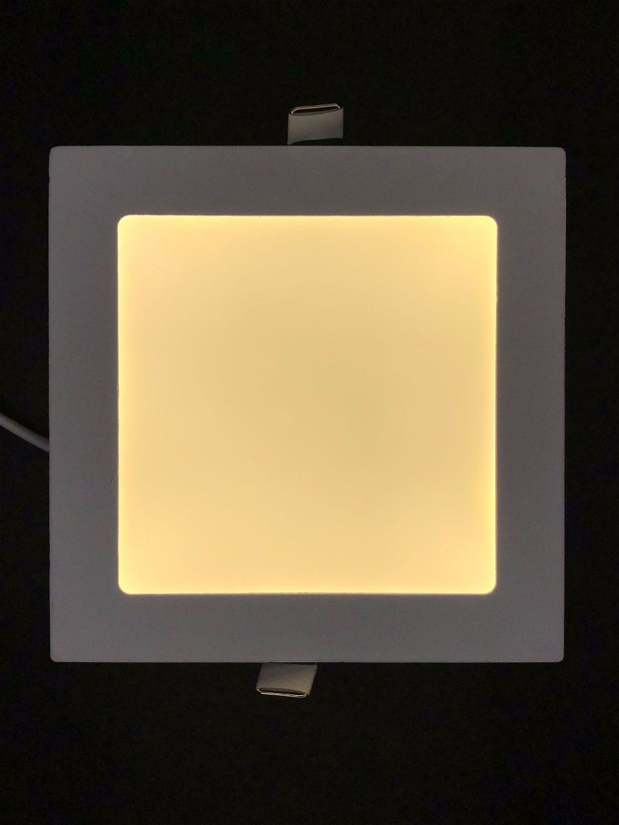 Светильник встраиваемый Elvan VLS-102SQ-12W-WW-Wh