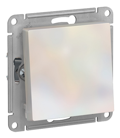 Переключатель 1-клавишный Schneider Electric ATLASDESIGN жемчуг ATN000461