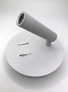 Светильник светодиодный накладной белый c выключателем спот Elvan 6326-3W/6W-3000K-Wh