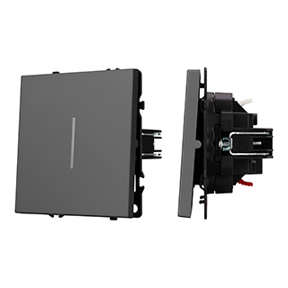 Механизм звонкового выключателя Arlight LED SWT-NOBE-MKR1-SFPL-L-GR (230V, 10A) (Серый базальт) 0617