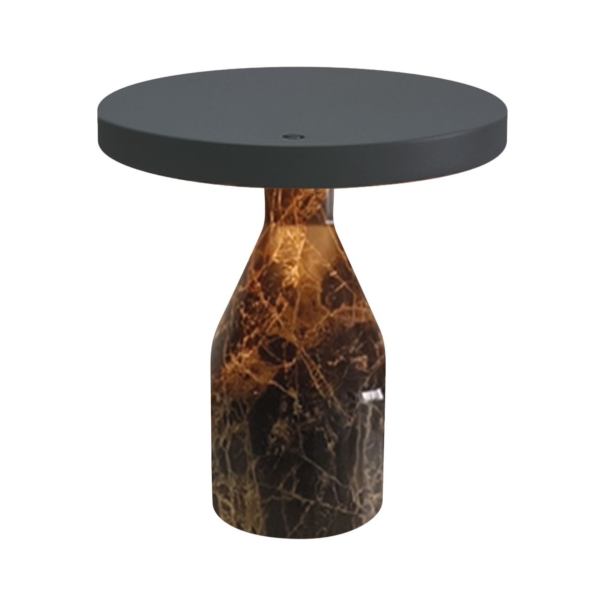 Настольная лампа Arlight SP-CROOD-TAB-R22.5x24-7W Warm3200-MIX (CF-BK, 140 deg, 230V) (IP20, Мрамор)