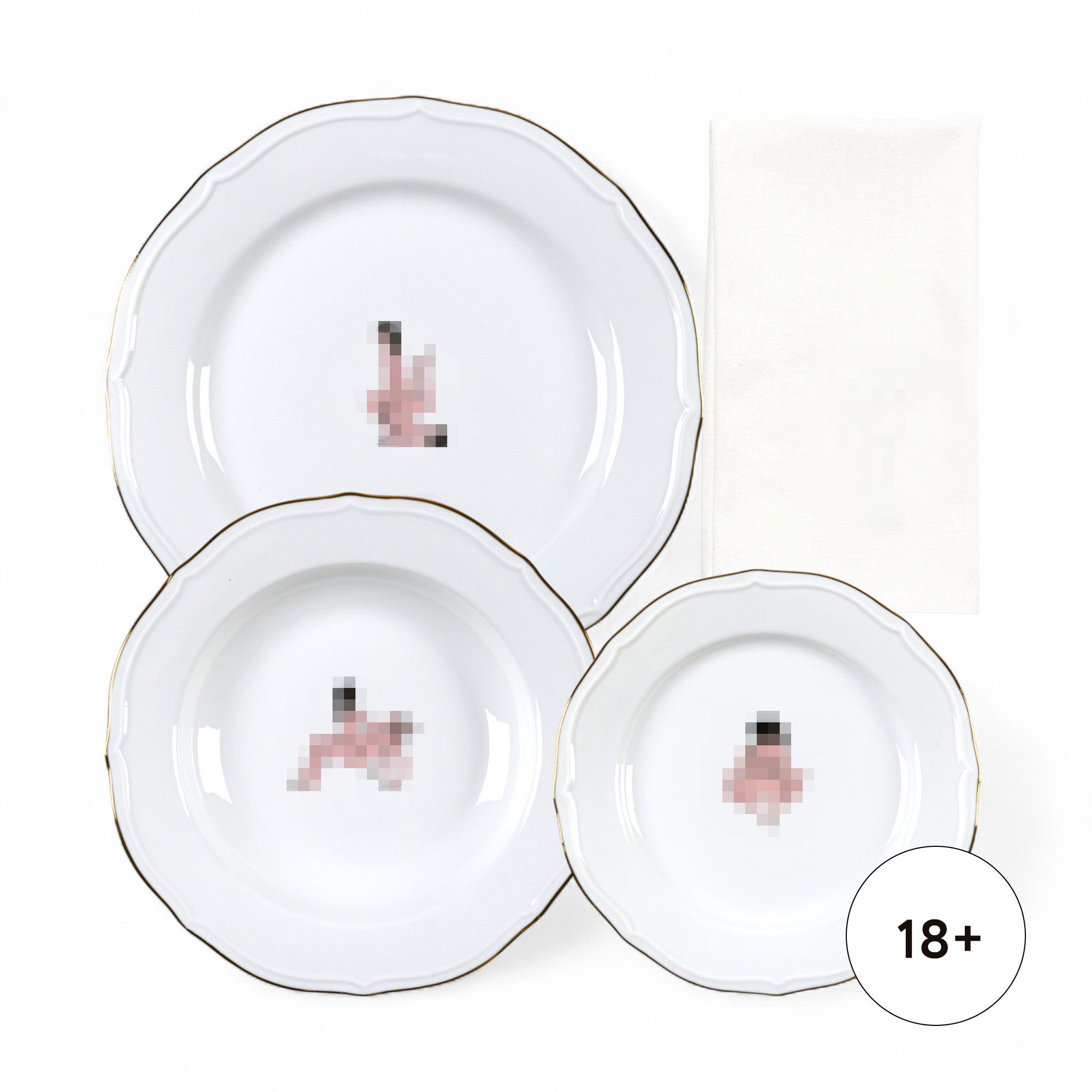 Тарелка Seikantai5271 GATHERED Set of 3 Seletti 09848