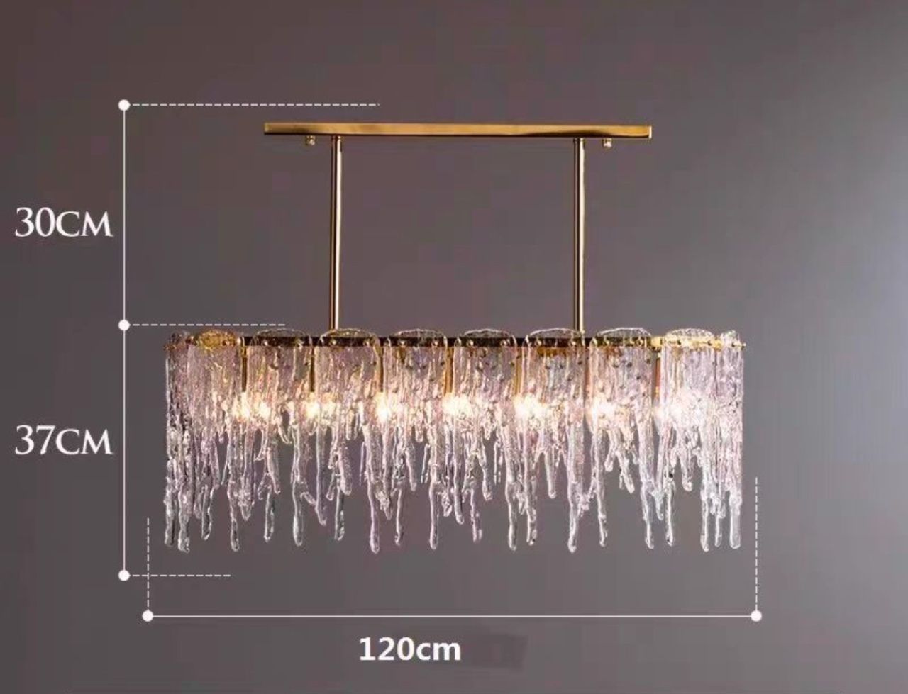 Люстра A|H Cold Heart Line Gold Chandelier L120 AMG007382