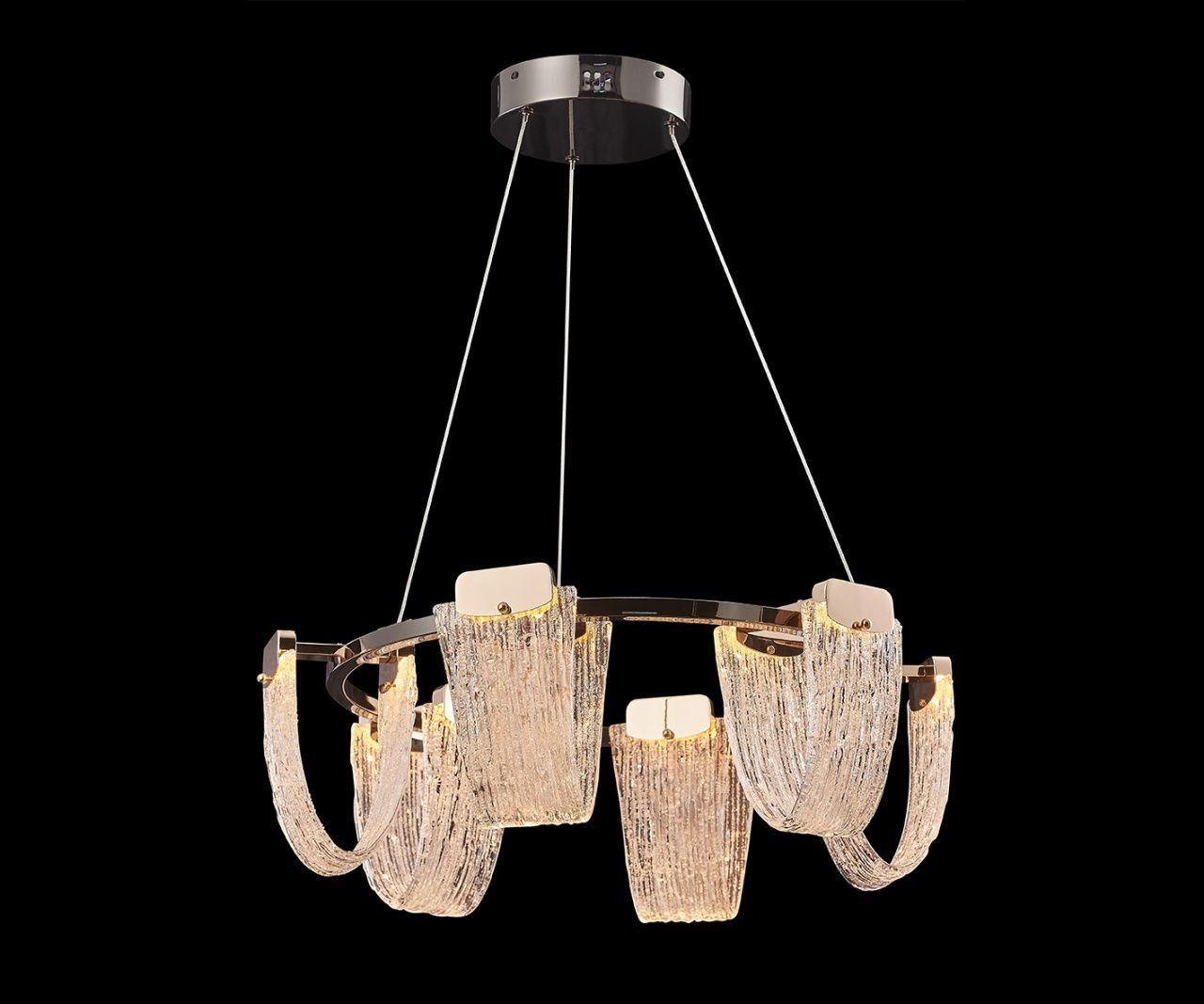 Люстра подвесная хрустальная Kink Light Иста латунь 08065-60,36