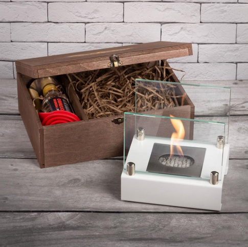 Подарочный набор SteelHeat PREMIUM BOX ALBA Белый + деревянная коробка + стартовый комплект