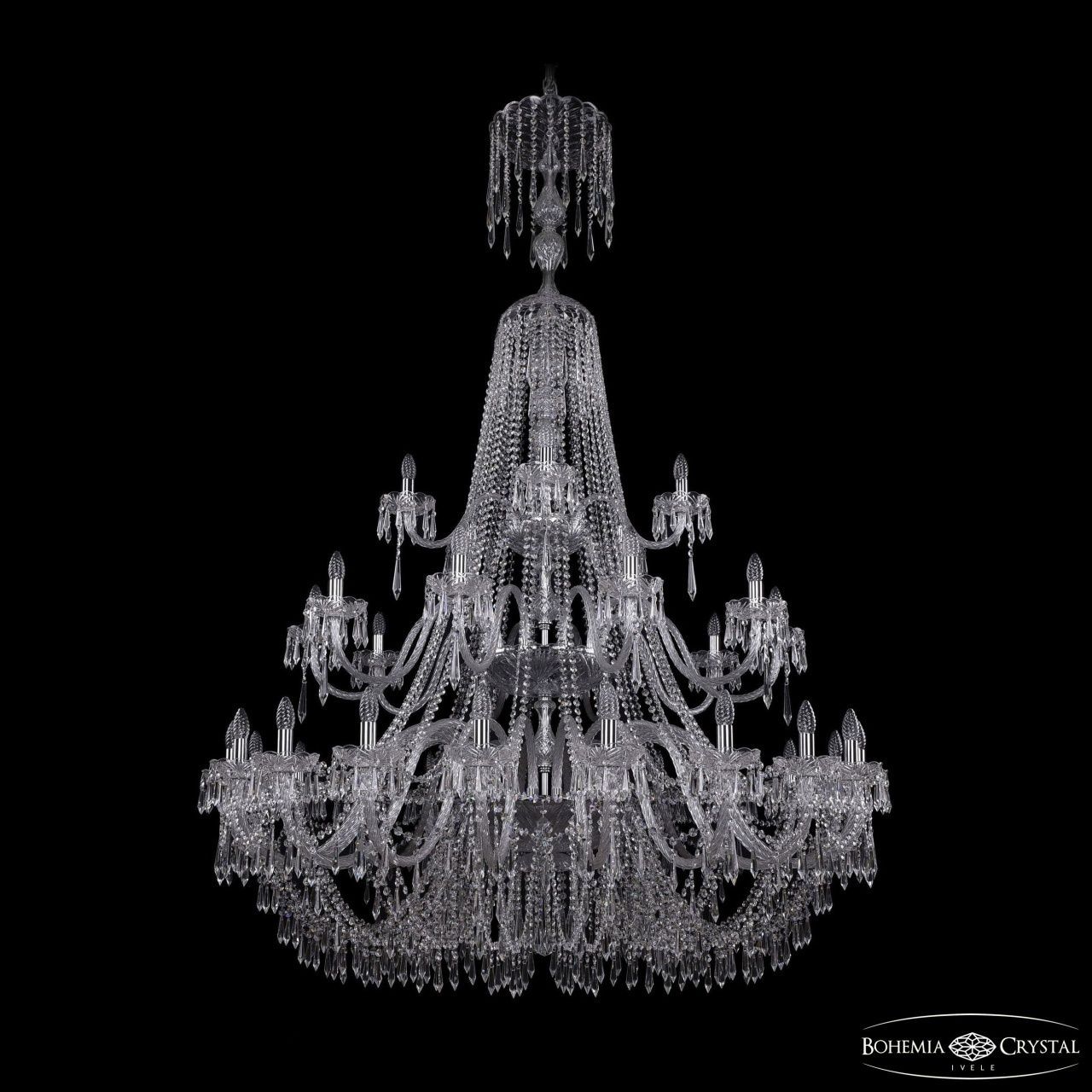 Люстра Bohemia Ivele Crystal 1403/20+10+5/530/XL-203/3d Ni