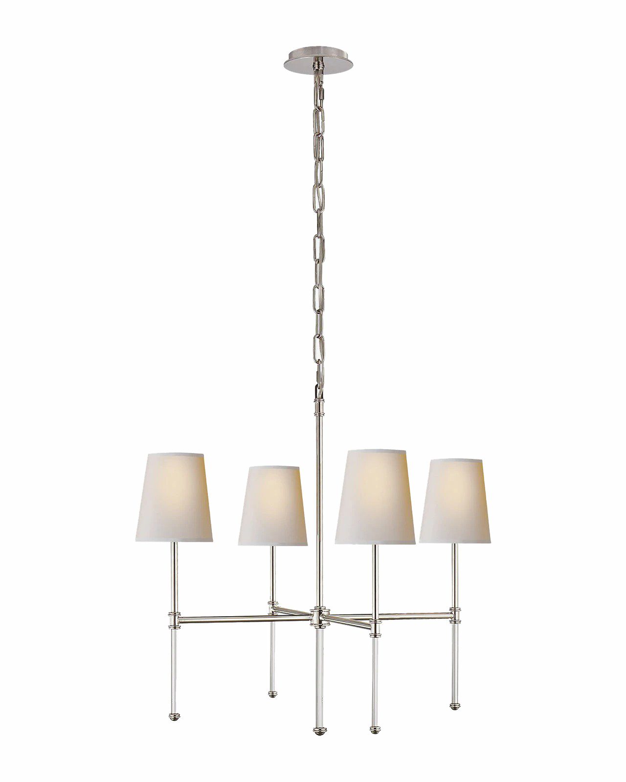 Серебряная люстра "Дэмиан" LouvreHome JJ10888-4DA