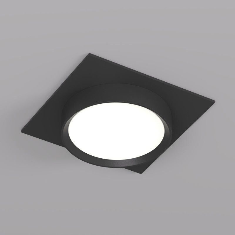 Точечный встраиваемый светильник Denkirs FLAT DK2091-BK