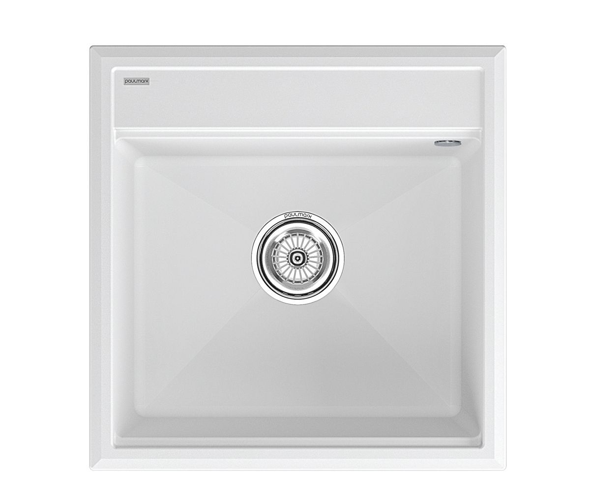 Мойка гранитная STEPIA-500, PM115051-WH , белый, 500х510, Paulmark