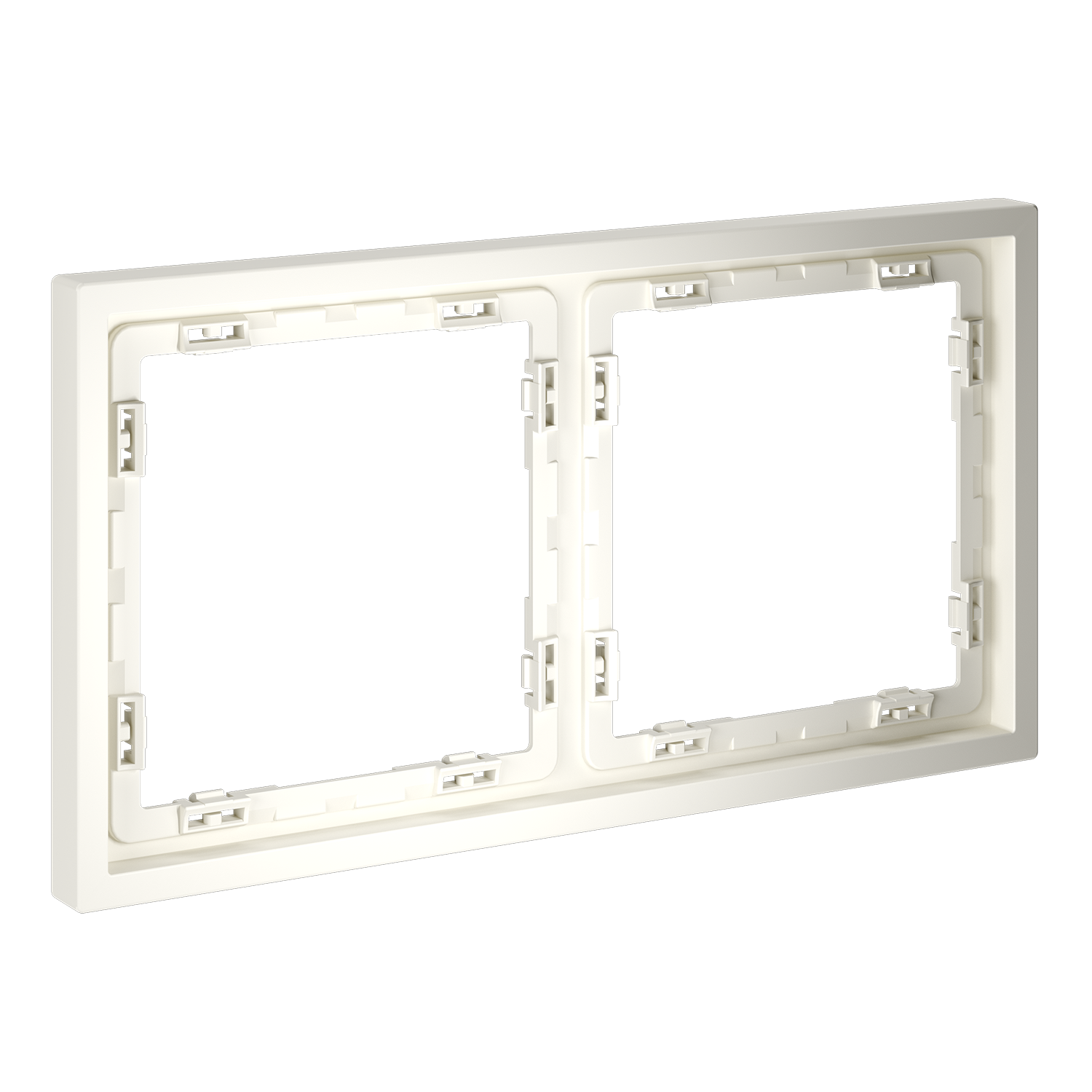 Рамка пластиковая VOLTUM S70 на 2 пост, (хлопок) Voltum VLS100213