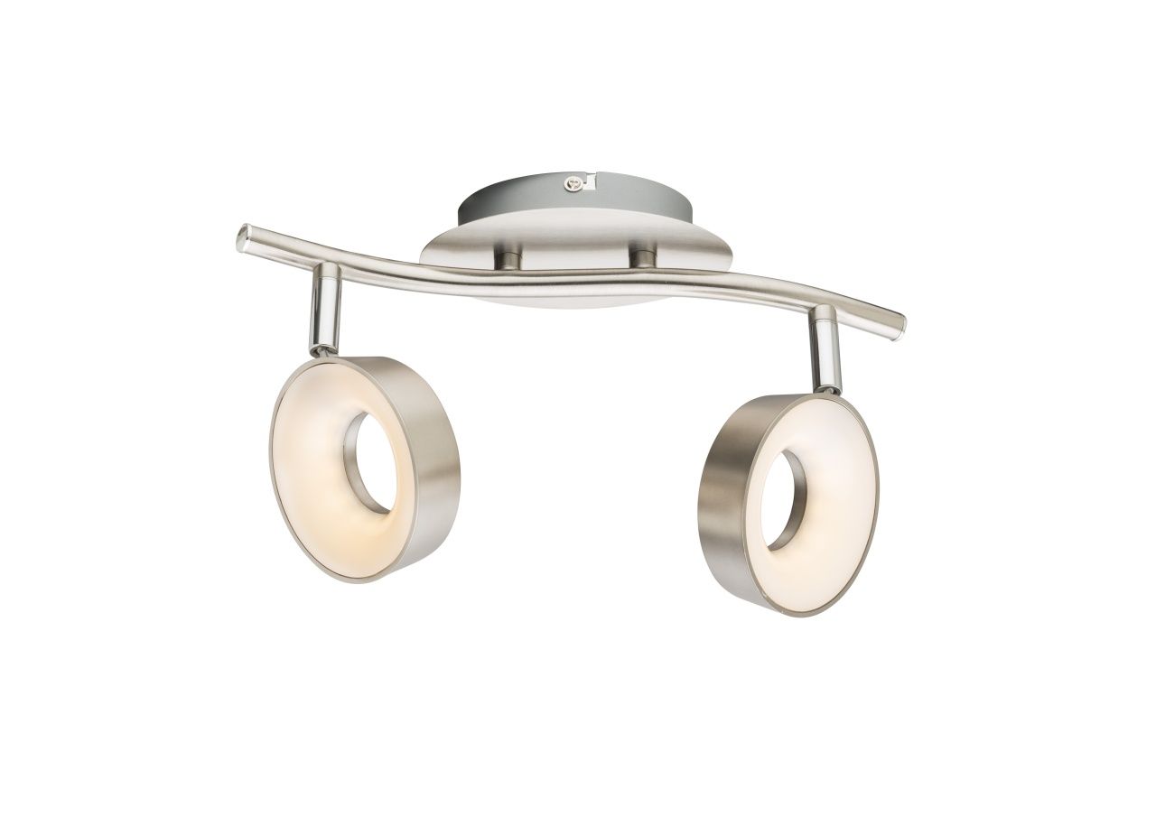 Спот GLOBO 56132-2, никель, LED, 2x4,5W