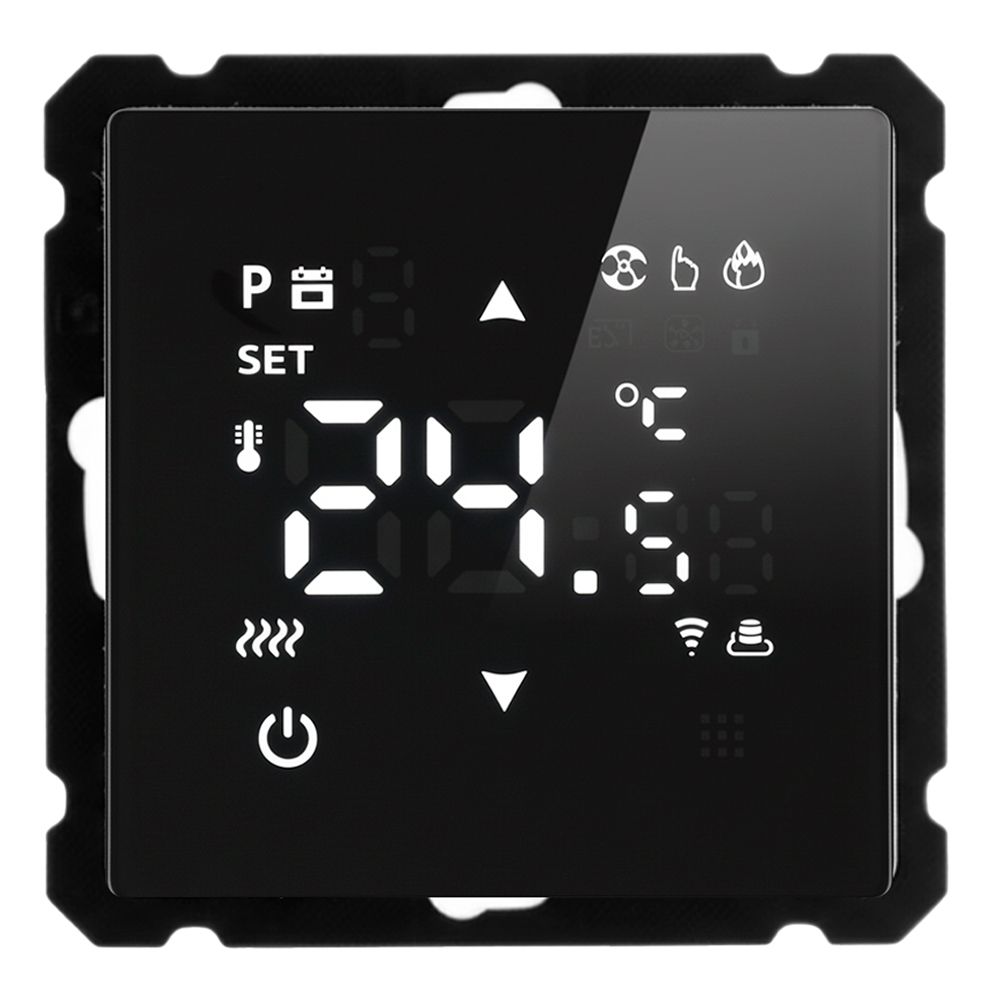 Терморегулятор Wi-Fi (механизм), STEKKER, 250В, 3500Вт, серия Катрин, GLS00-7119-05, черный
