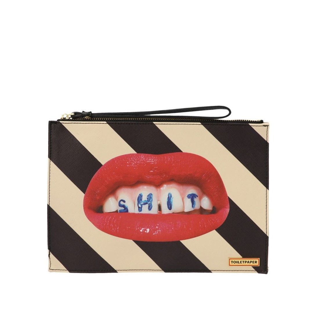 Клатч Shit Striped Seletti 02585