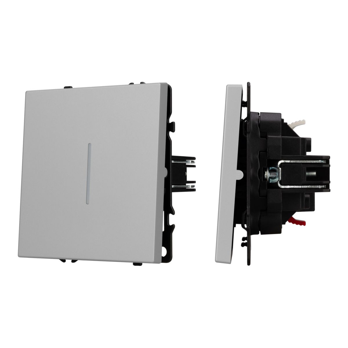 Выключатель проходной 1 кл подсветка софт-тач никель Arlight SWT-MKP1-SFPL-L-IS (250V, 10A) 059431(1