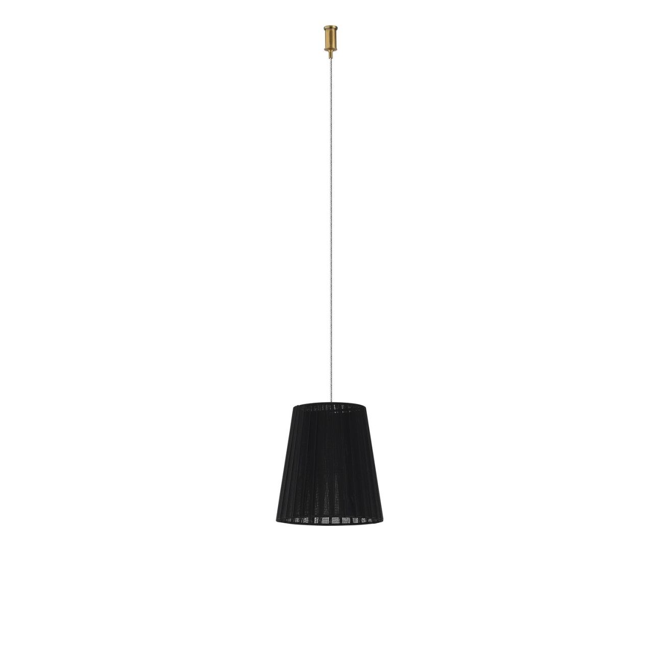 Абажур из органзы черный CASCATA трос 1200 мм Shade support kit DL20751Black Brass