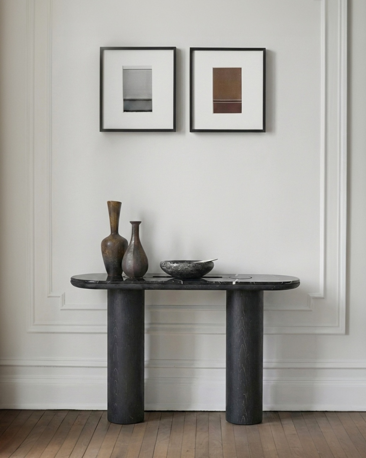 Чёрная консоль "Свэн" LouvreHome FCT030925MOK